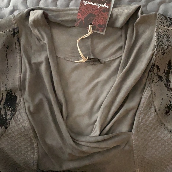 Angels Never Die Dark Gray Unique Design Empire-Waist Dress - Picture 13 of 15